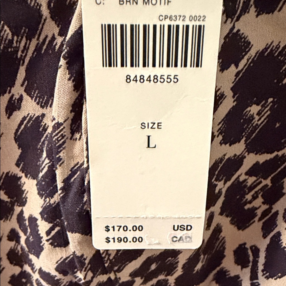 Anthropologie Brown Leopard Print Midi Dress - Picture 4 of 11